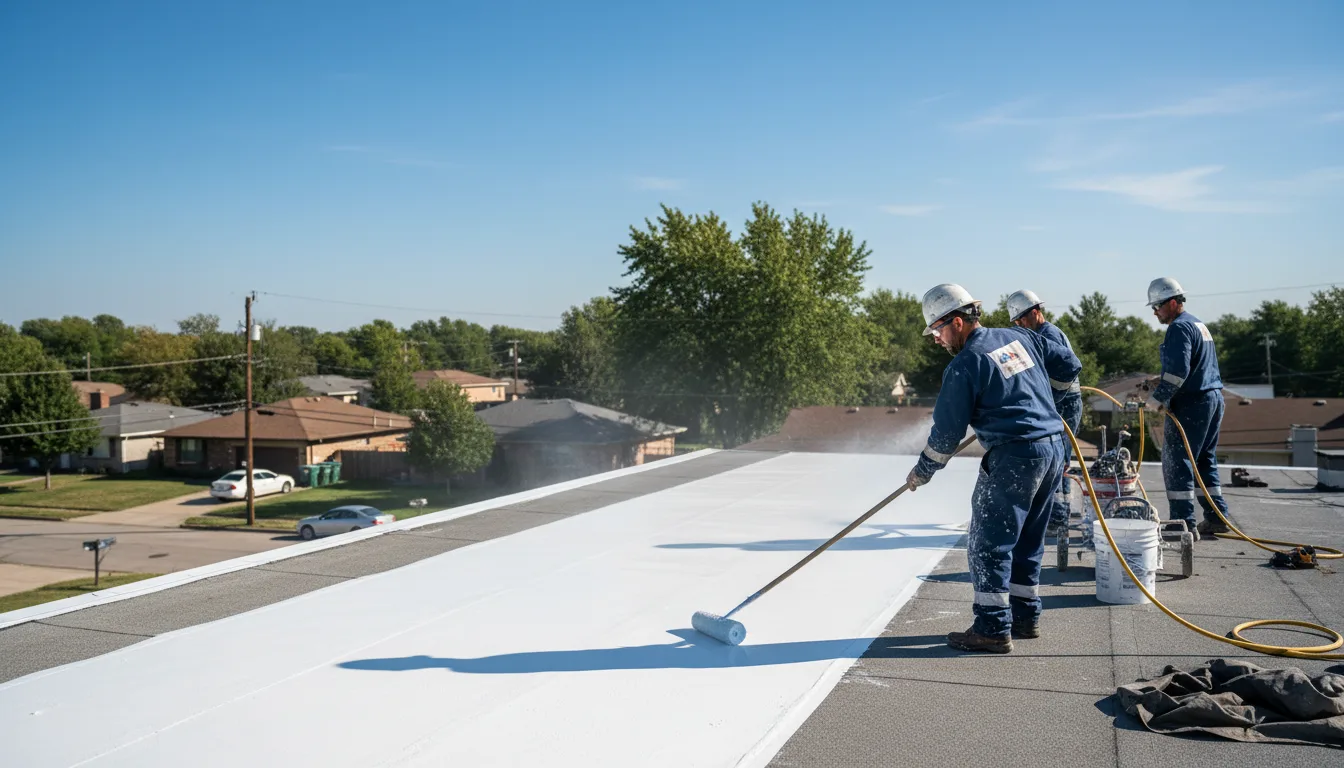 Commercial roof coating in South Charleston, OH near me